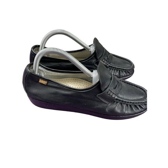 SAS Classic Timeless Loafers Shoes Size 10 Black Leather - Picture 5 of 9